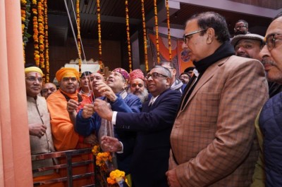 The inauguration of Haryana’s first Bharat Mata statue was held at the historic Shiva Temple in Rohtak.